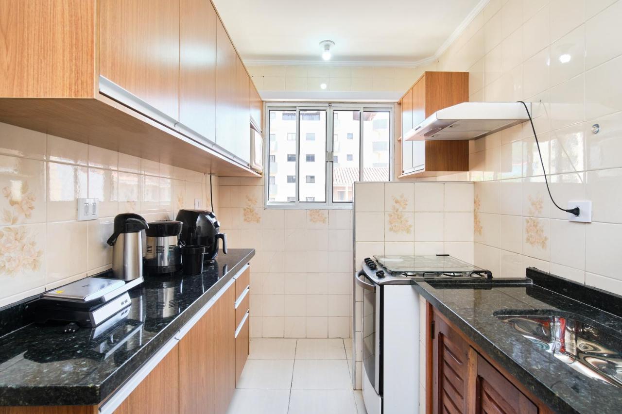 Apartamento A 100 Metros Da Praia, Bem Localizado, Com Ar Condicionado E Wi-Fi - 14 - Edificio Lenamar II Ubatuba Ngoại thất bức ảnh