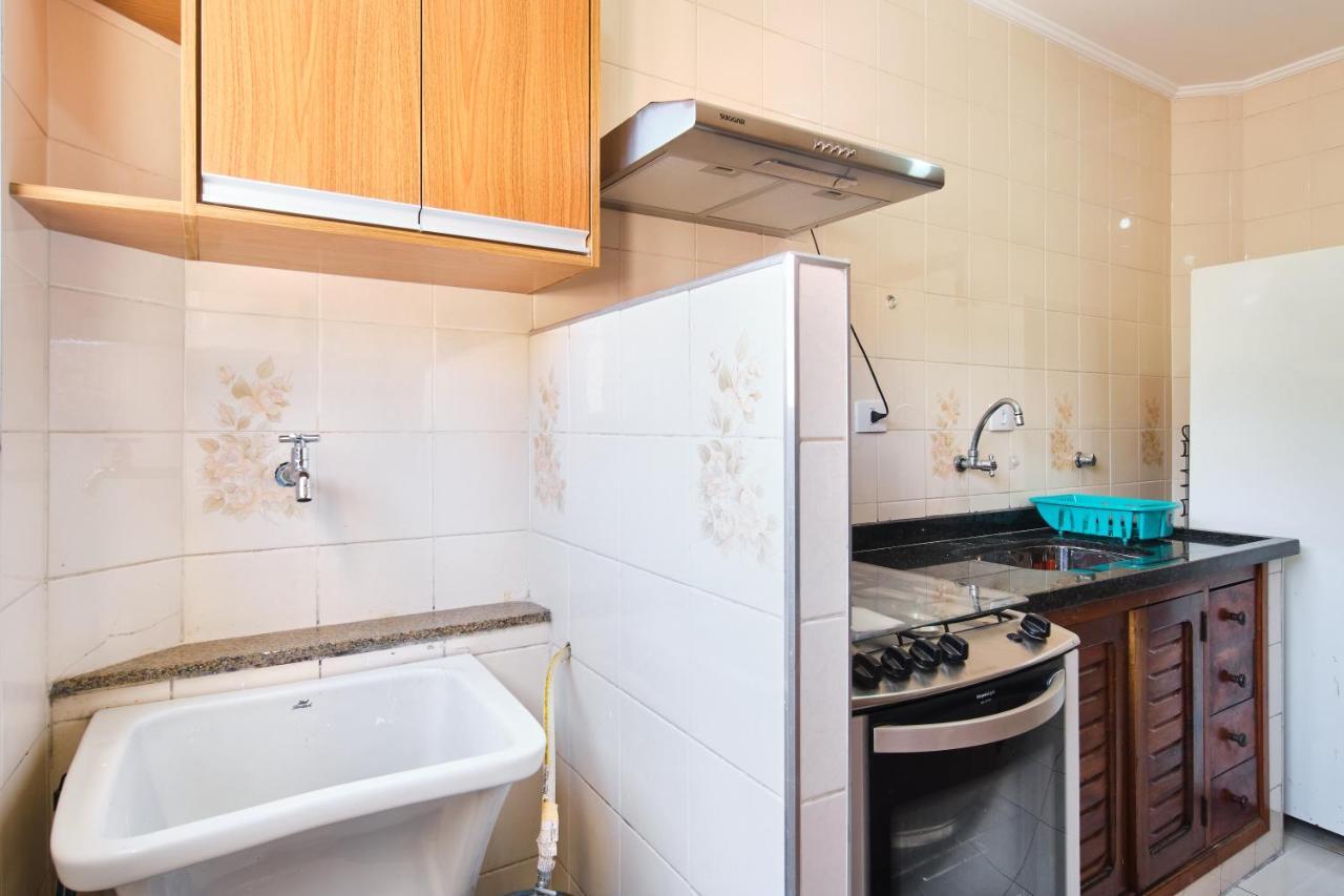 Apartamento A 100 Metros Da Praia, Bem Localizado, Com Ar Condicionado E Wi-Fi - 14 - Edificio Lenamar II Ubatuba Ngoại thất bức ảnh